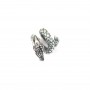Intercalaire dragon 10x12mm - Argent 925 niellé x 1pc