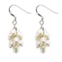 Earring  silver 925 white pearl freshwater in grape shape x 2pcs