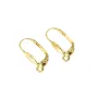 Shell Dormer 10x18mm - Stainless steel 304 gold plated x 4pcs