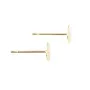Clou d'oreille disque 6mm - Acier Inox 304 doré x 4pcs