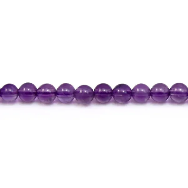 Amethyst Round 4mm x 40cm