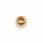Perle boule 3mm - Acier Inox 304 doré x 10 pcs
