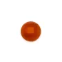 Cabochon cornaline ronde facette 6mm x 2pcs