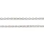 Chaîne maille anneau ovale en Argent 925 rhodié x 45cm
