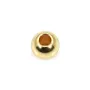 Perle boule 4mm - Acier Inox 304 doré x 10pcs