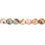 Rhodochrosite round 6-6.5mm, quality B, x 40cm