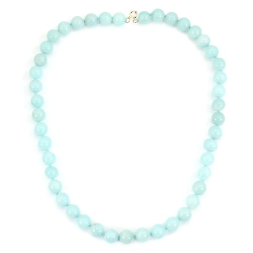 Round Amazonite necklace 8mm x 1pc