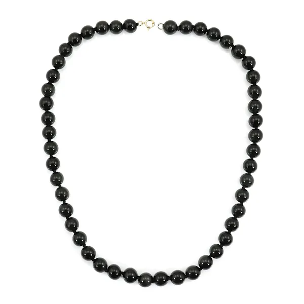 Collar redondo de obsidiana 8mm x 1ud