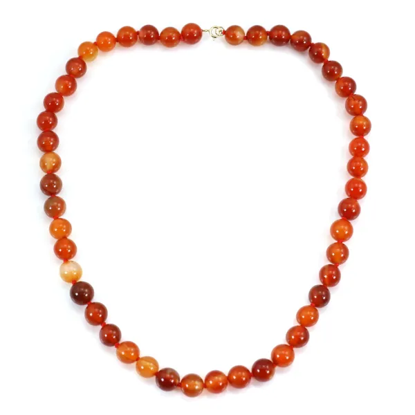 Round Carnelian Necklace 8mm x 1pc