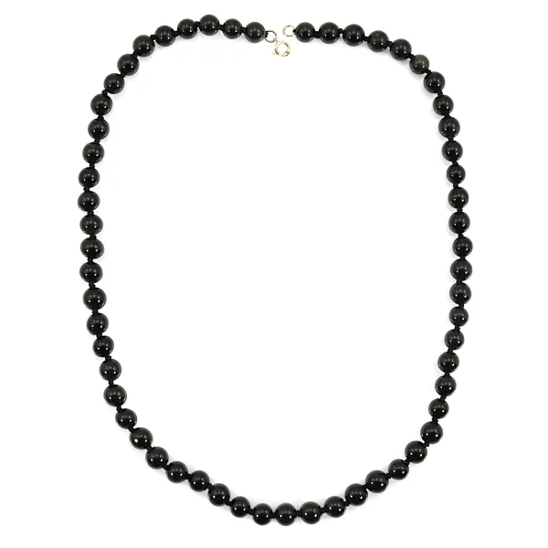 Collar redondo de Obsidiana 6mm x 1ud