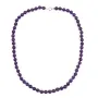 Collar amatista redonda 6mm x 1ud