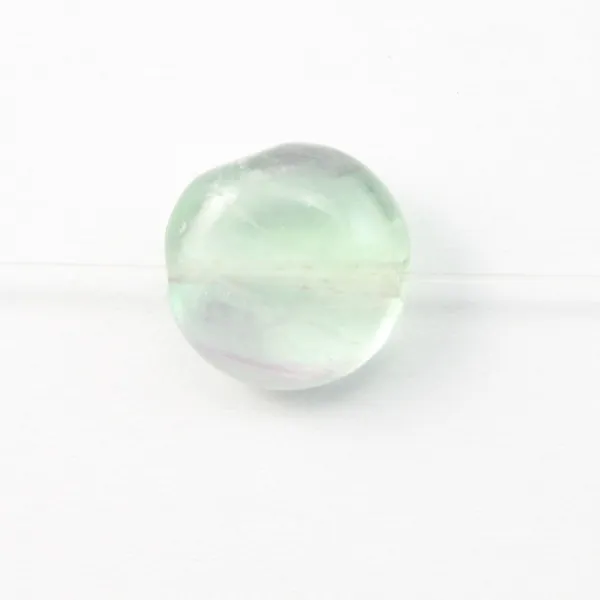 Fluorite Flat Round 8mm x 10 pcs 