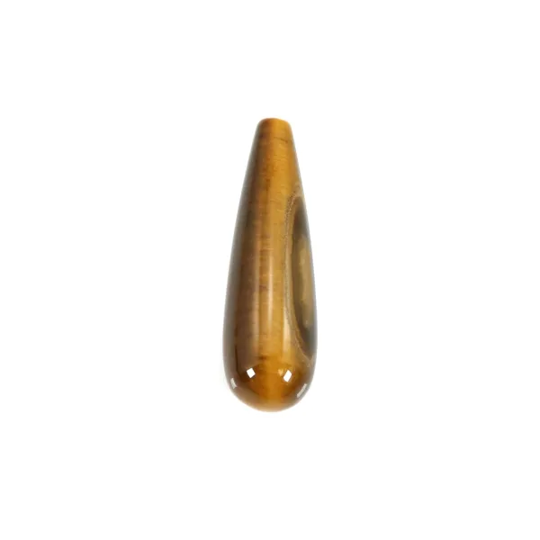 Tiger eye drop half drilled 7x23mm x 1pc