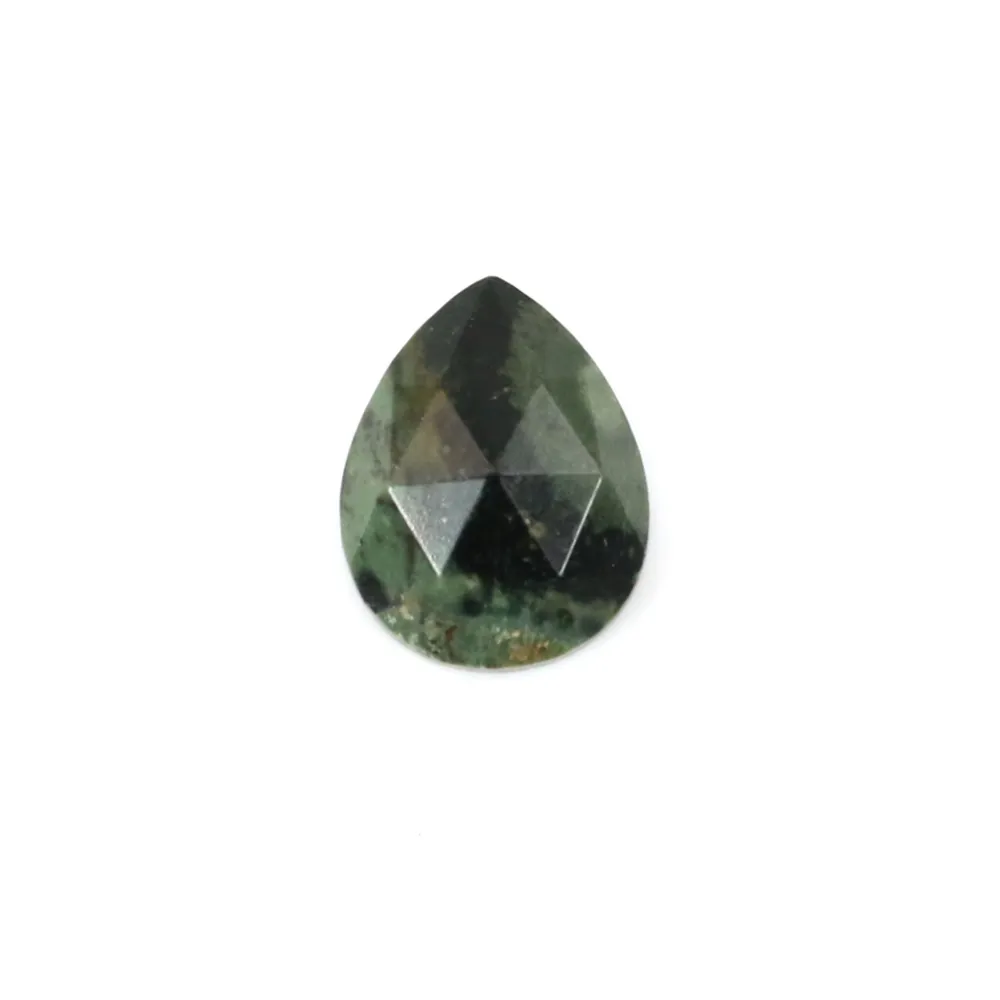 Kambaba Jaspe facetado gota cabochão 8x10mm x 1pc