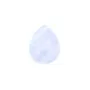 Chalcedon-Cabochon facettierter Tropfen 8x10mm x 1St