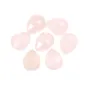 Cabochão de gota facetado de quartzo rosa 8x10mm x 1pc