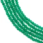 Agate vert ronde 2mm x 40cm