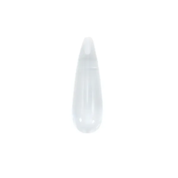 Cristal de roche goutte semi percé 7x23mm x 1pc