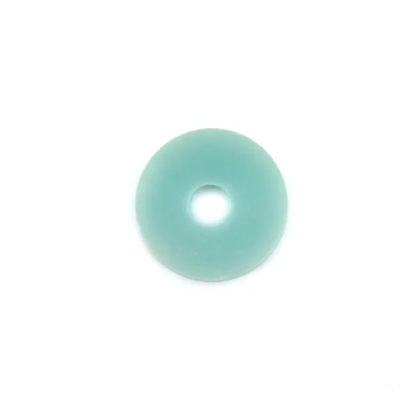 Cabochon Amazonite donut 10mm x 1pc