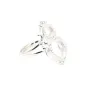 Adjustable ring for round cabochon 6 & 10mm - Silver 925 x 1pc