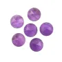 Amethyst Cabochon rund facettiert 10mm x 1pc