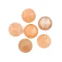 Cabochão Pedra da lua laranja redondo facetado 10mm x 1pc