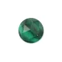 Cabochão de malaquite facetado redondo 10mm x 1pc