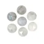 Labradorit Cabochon rund facettiert 10mm x 1pc