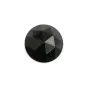 Obsidian Cabochon rund facettiert 10mm x 1pc