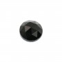 Cabochon Obsidienne rond facetté 10mm x 1pc