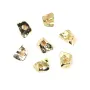 Perle Pépite 6mm - Doré sur laiton x 10pcs