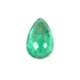 Emeraude à sertir, taille poire 6x9mm x 1pc