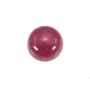 Cabochão redondo de turmalina rosa 4 mm x 1 unidade