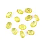 Saphir jaune à sertir, taille ovale 3x4mm x 1pc