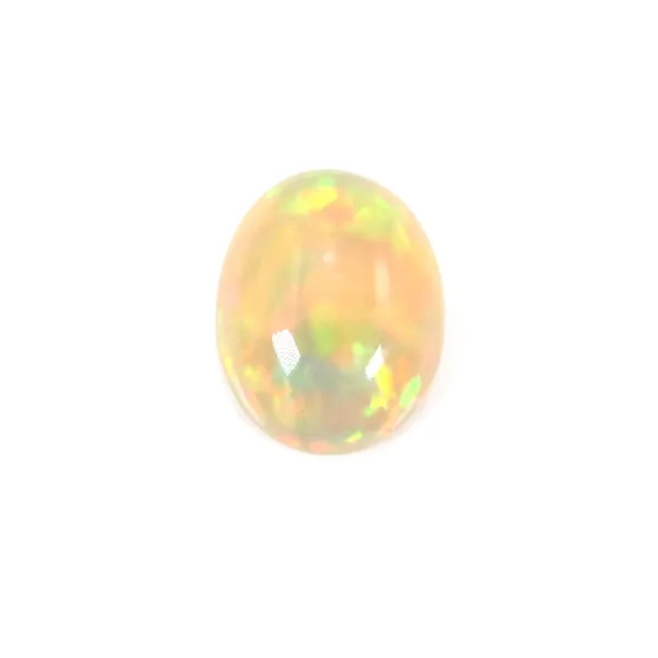 Cabochon d'opale ethiopienne, multicolore, de forme ovale, 7 * 9mm x 1pc