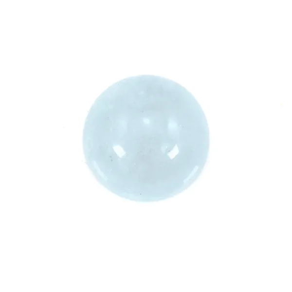 Cabochon aigue marine rond 10mm  x 1pc