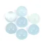 Cabochon aigue marine rond 10mm  x 1pc