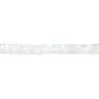 Cristal de roche rond plat facette 6mm x 40cm