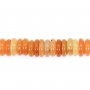Aventurina laranja heishi redondo 2x6mm x 40cm