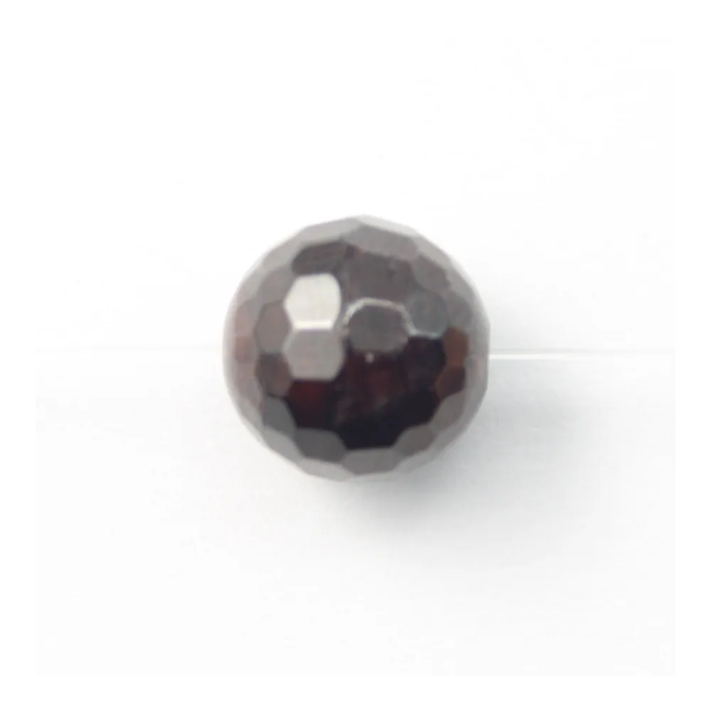 Grenat Rond Facette  4mm x 10pcs