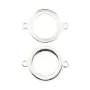 Intercalaire pour cabochon rond 14mm - Argent 925 x 1pc