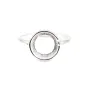 Anillo ajustable para cabujón redondo de 10mm - Plata 925 x 1pc