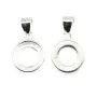 Pendentif pour cabochon rond 8mm - Argent 925 x 1pc