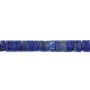 Lápis-lazúli em forma de rondela 1-2x4mm x 39cm
