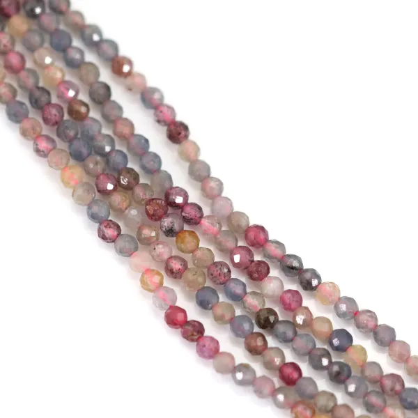 Rubis Saphir rond facetté 2mm x 39cm