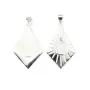 Diamond pendant for cabochon drop 8x10mm - Silver 925 x 1pc