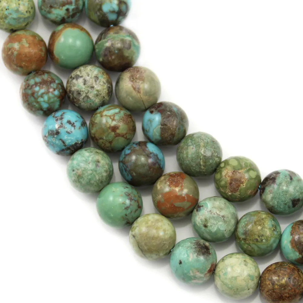 Turquoise Round 12mm x 40cm