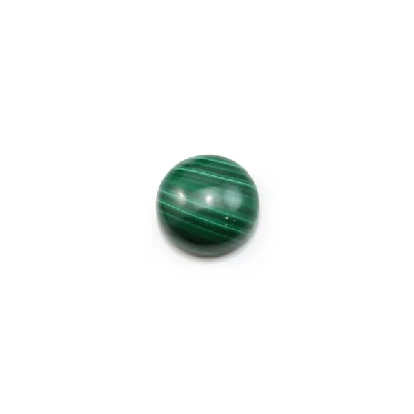 Cabochon malachite round 4mm x 1pc