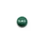 Cabochon malachite rond 4mm  x 1pc