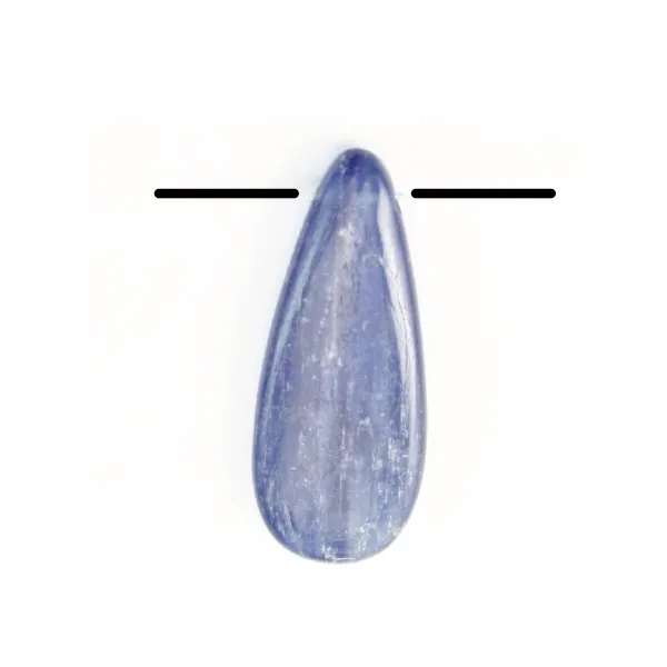 Pendantif  Kyanite Goutte Plate 12x30mm